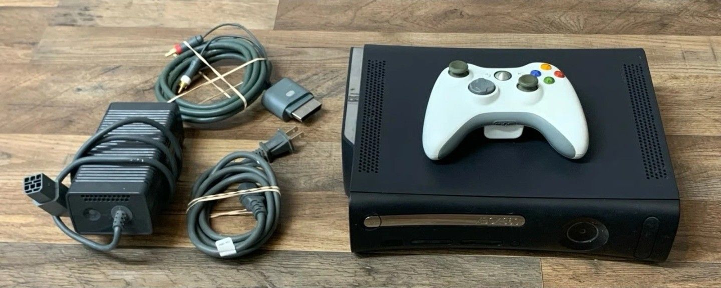 Microsoft Xbox 360 ELITE Core Model Matte Black Video Game Console System 120GB - 7 Games Included 