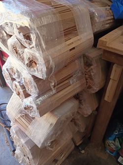 Dry cedar kindling