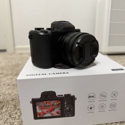 Digital Camera 8k Ultra HD with WIFI/app connectivity