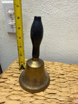 Campana madera bronce