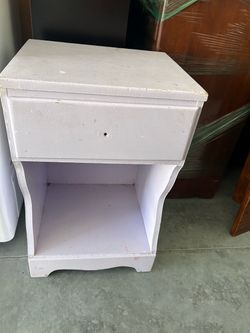 Purple nightstand