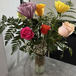 Real flower arrangements