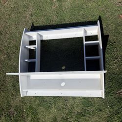 White Floating Desk 