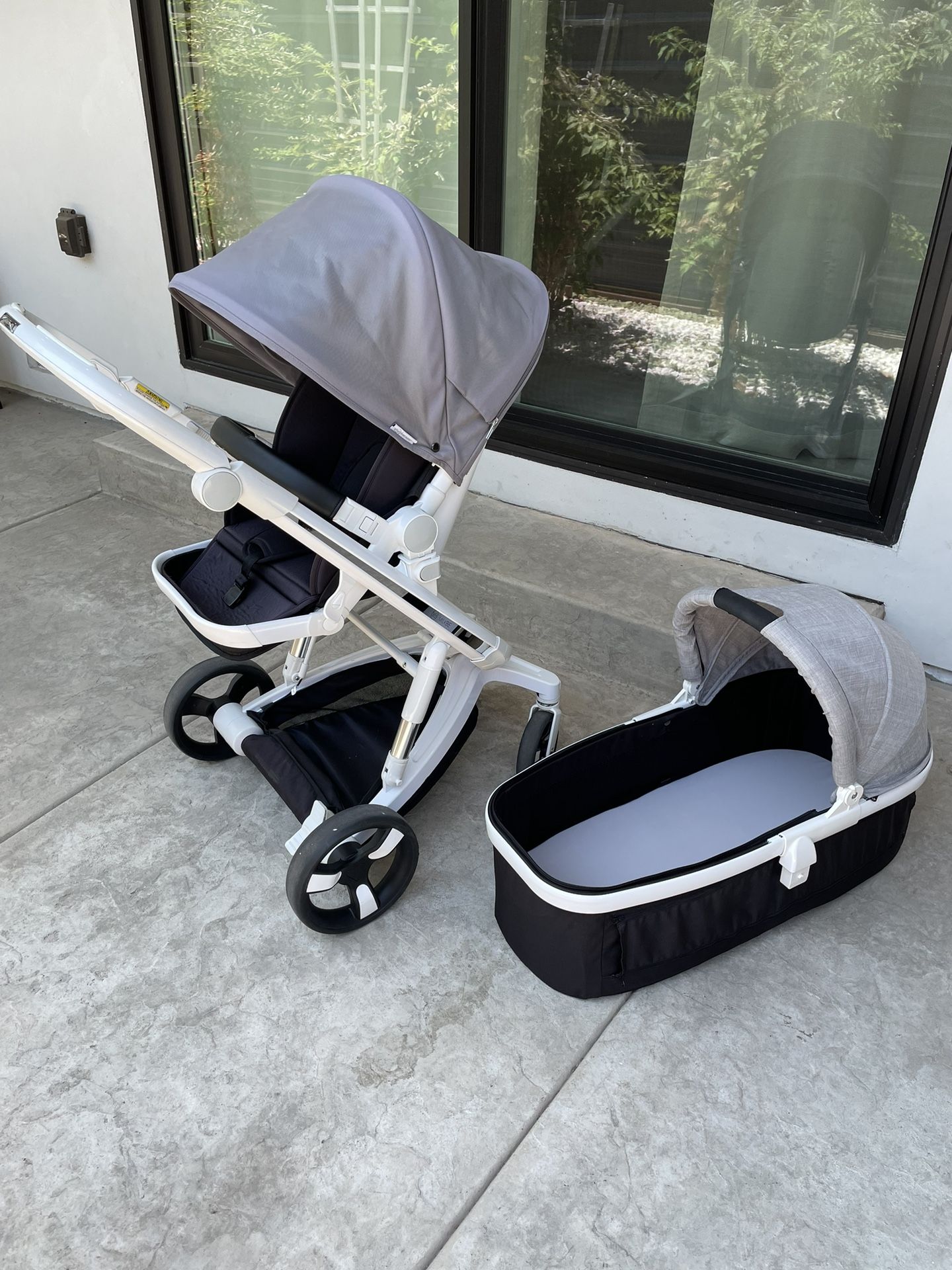 Milkbe Lullaby Auto Stopping Baby Stroller in Grey - MKB1GY 
