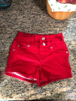 Girls Red shorts size 8R