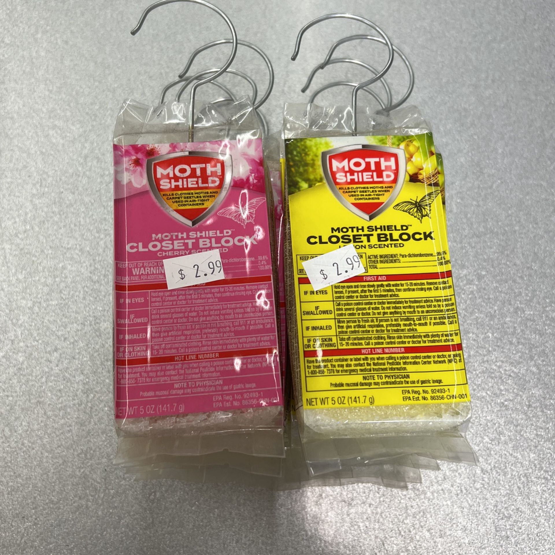Moth Shield Closet Block ( 5 Cherry Scented & 5 Lemon Scented for Sale in  Brooklyn, NY - OfferUp