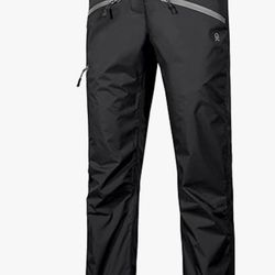 Little Donkey Andy Women's Lightweight Waterproof Rain Pants Breathable Hiking Pants M