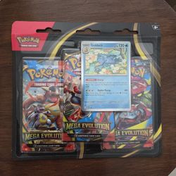 Pokemon Mega Evolution 3pk Blister