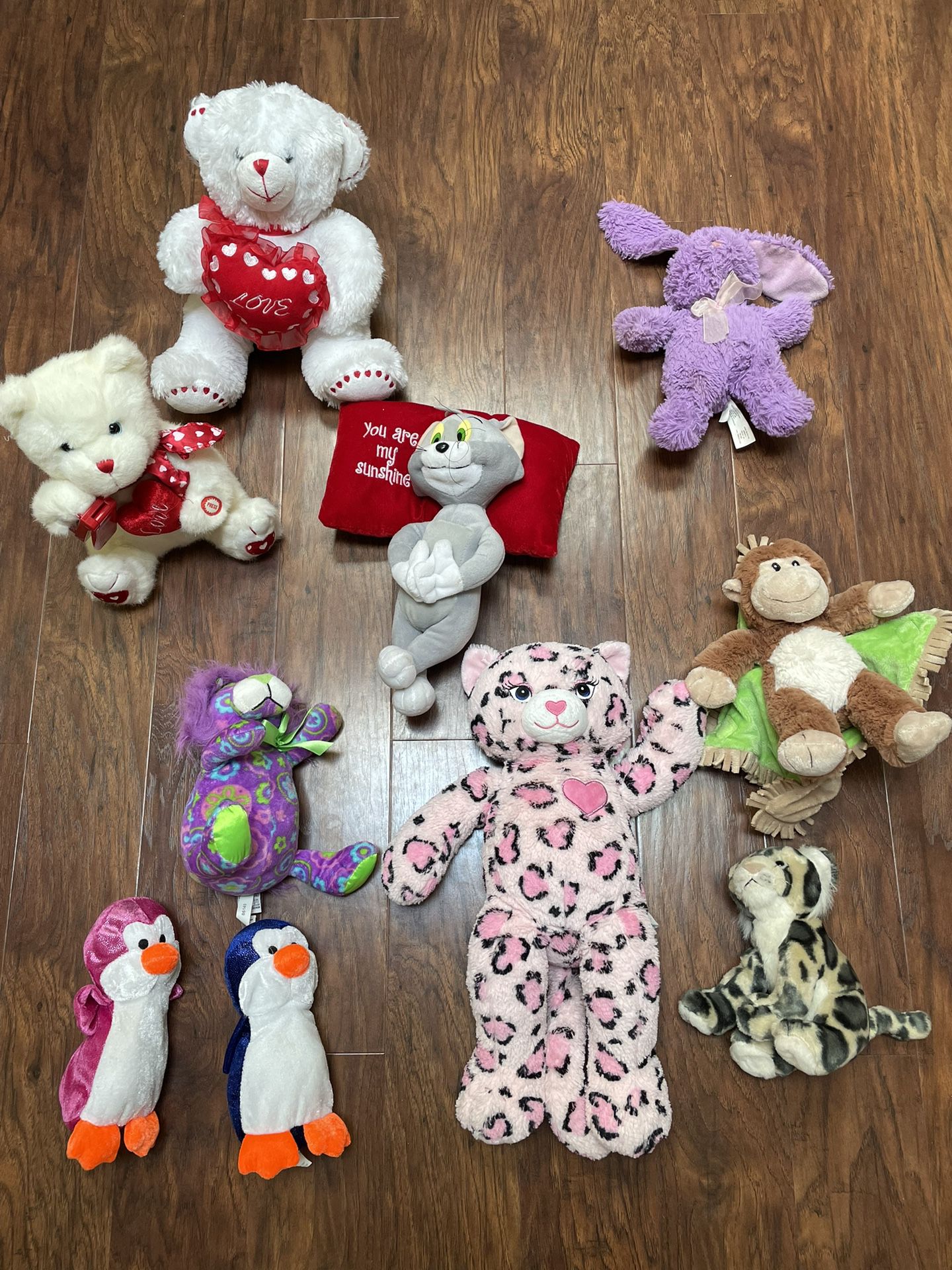 Set Of 10 Plush Toys Stuffed Animals Teddy Bear Valentine’s Baby 