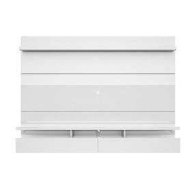 Modern white entertainment unit (TV not included)