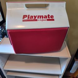 Playmate By Igloo Cooler Red And White Like New Very Clean 