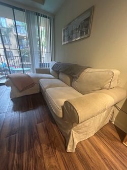 Light Beige Sofa with chase