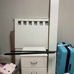 Twin Size Bed Frame And Nightstand 