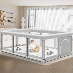 Large Baby Playpen for Babies and Toddlers, Playpen 74×50. X(462)