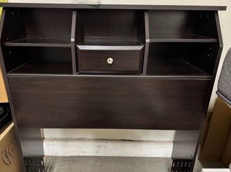 Twin bed espresso headboard bed frame