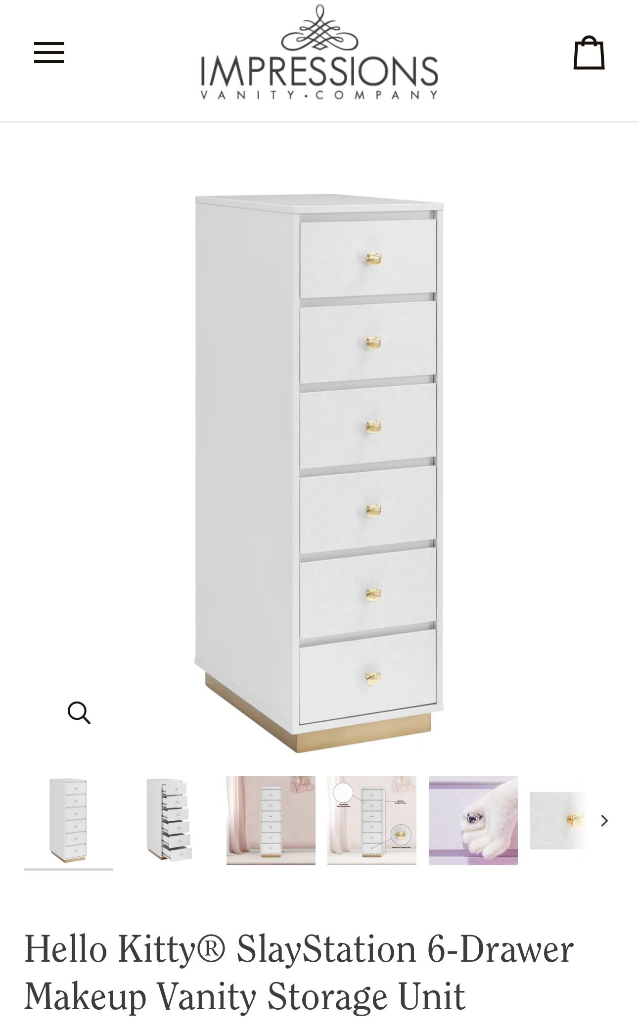Impressions vanity Hello Kitty Drawers
