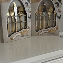 Brand new silverware set of two ($45 each set)