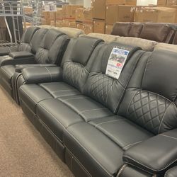 Diamanté Power Sofa And Loveseat Only 