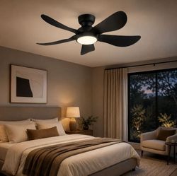 Kviflon Metro Breeze Low Profile LED Ceiling Fan w/ Remote (YRK-8922)
