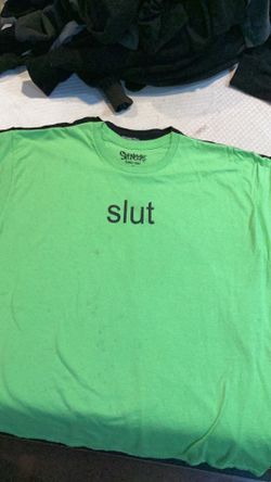 charli xcx brat slut tshirt xl