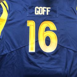 LA Rams Jersey (Jared Goff - Size Large)