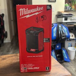 Milwaukee Brand New In Box M12 Radio Plus Charger Bluetooth 