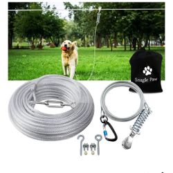 Snagle Paw Dog Tie Out Runner For Back Yard 