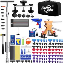 Super PDR 148-Piece Paintless Dent Repair Kit with LED Light
