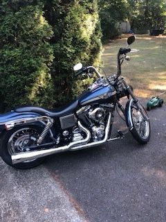Harley Davidson , Vintage 2003 Dyna Wide Glide 10O Th anniversary Edition Blue/Silver