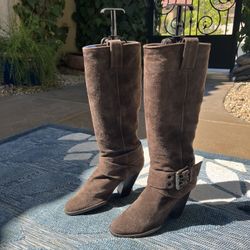 Aldo collection line (discontinued) tall authentic suede cowboy boots  37 Size 6.5