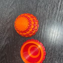 3d Heart Printed Egg