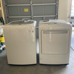 LG 5.2 Cu. Ft. Washer & 7.3 Cu. Ft. Electric Dryer Set
