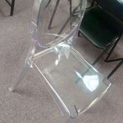 Clear Accent Chair 