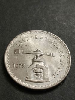 1979 Mexico Una Onza Troy .999 Silver 1.oz / Casa De Moneda