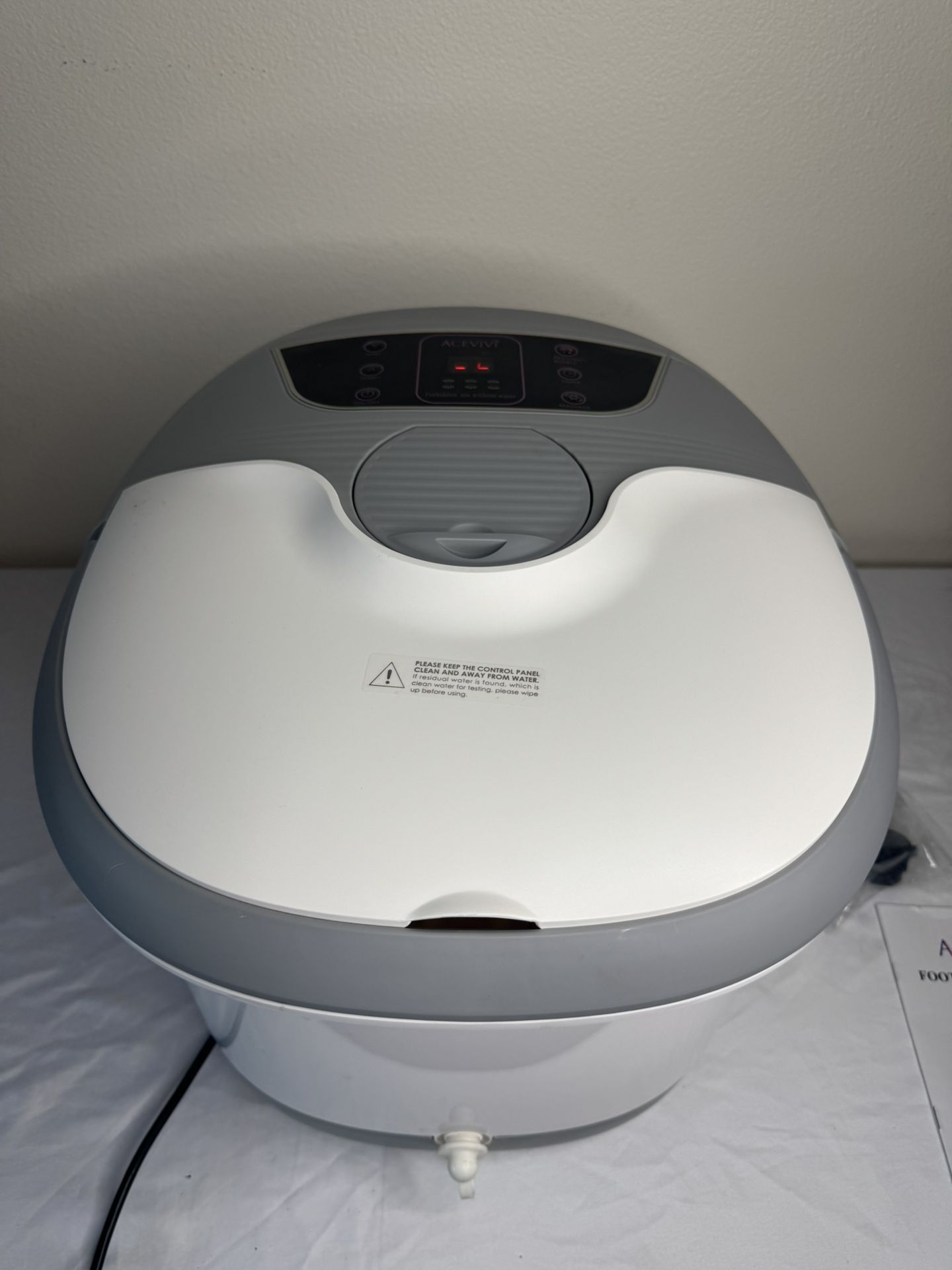 Auto Foot Bath Spa Massager Heat Bubbles Temp Adjustable Pedicure Soothe Relax