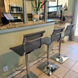 The price is for all 3. *Excellent condition *Maximum height 34" *Minimum height 25"