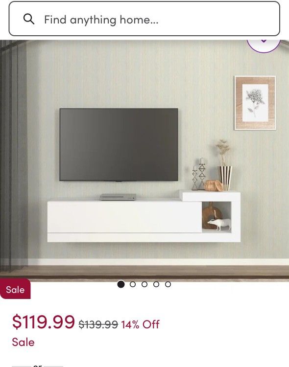 Floating TV stand