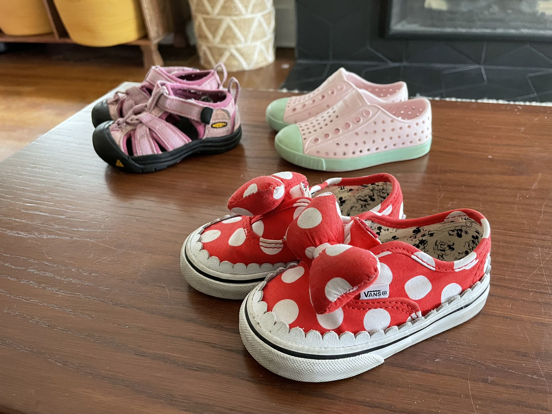 Toddler girl shoes, Keen, Native, Vans