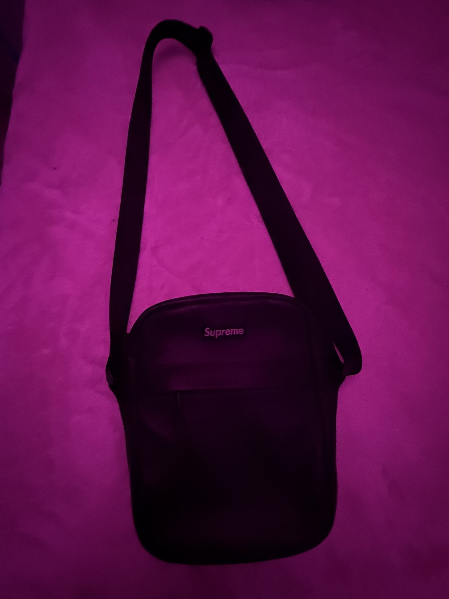 Supreme Leather Shoulder Bag