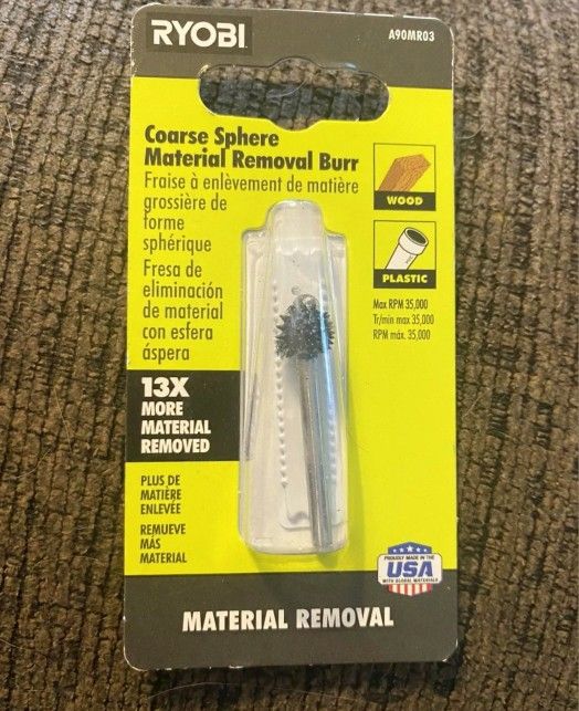RYOBI Coarse Sphere Material Removal Burr *NEW*
