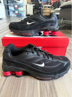 Men's Nike Shox Ride 2 Running Shoes - Black Red - Size 8, 8.5