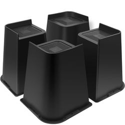 Bed Risers 8 inch Heavy Duty, 4 Pack 