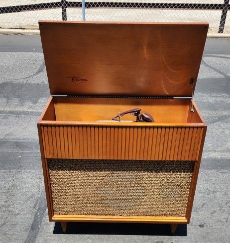 Vintage 50s Webcor Ravinia Hifi Mid Century Modern Console Record Player