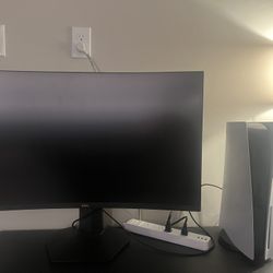 PS5 And 27in Curved Monitor 