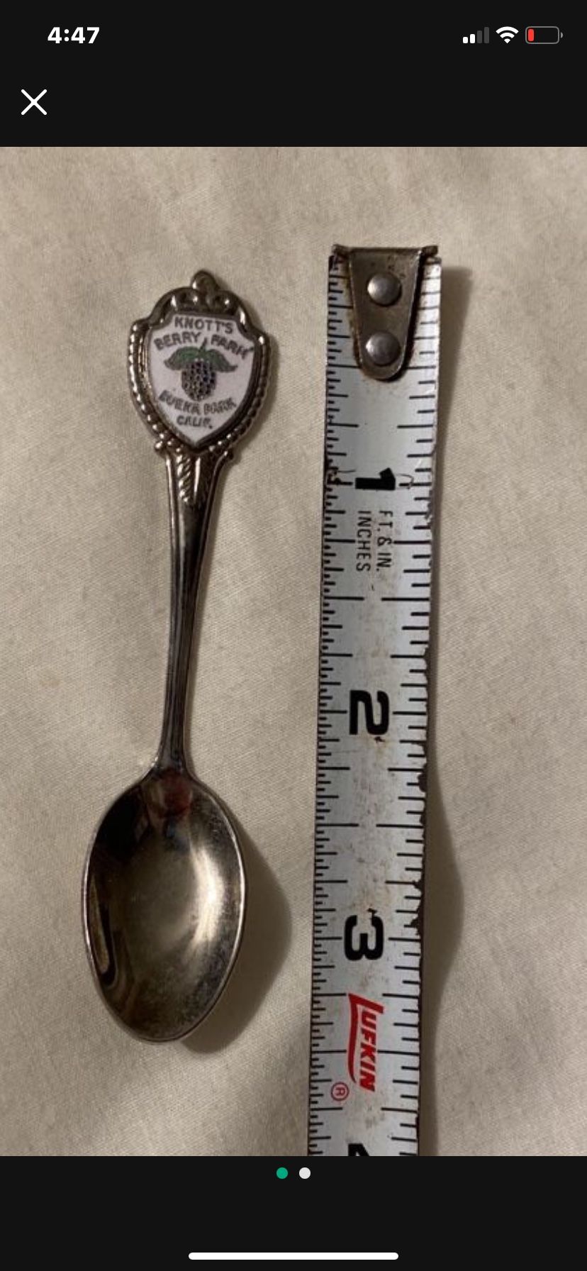 Vintage Knots Berry Farm Collector Spoon