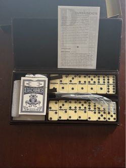 AAA Poker Playing Cards & Dominoes Game Set In Case