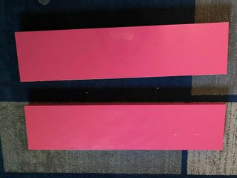 Pink Floating Shelves