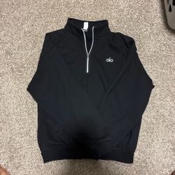 Alo Black Quarter-Zip Pullover