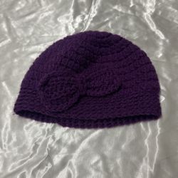 Girls Purple Beanie