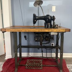 Singer Sewing Machine w/ Commercial Table